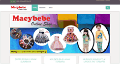 Desktop Screenshot of macybebe.com